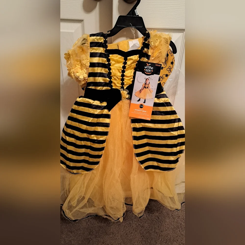 Toddler Sweet Bee Costume - Yellow and Black NWT